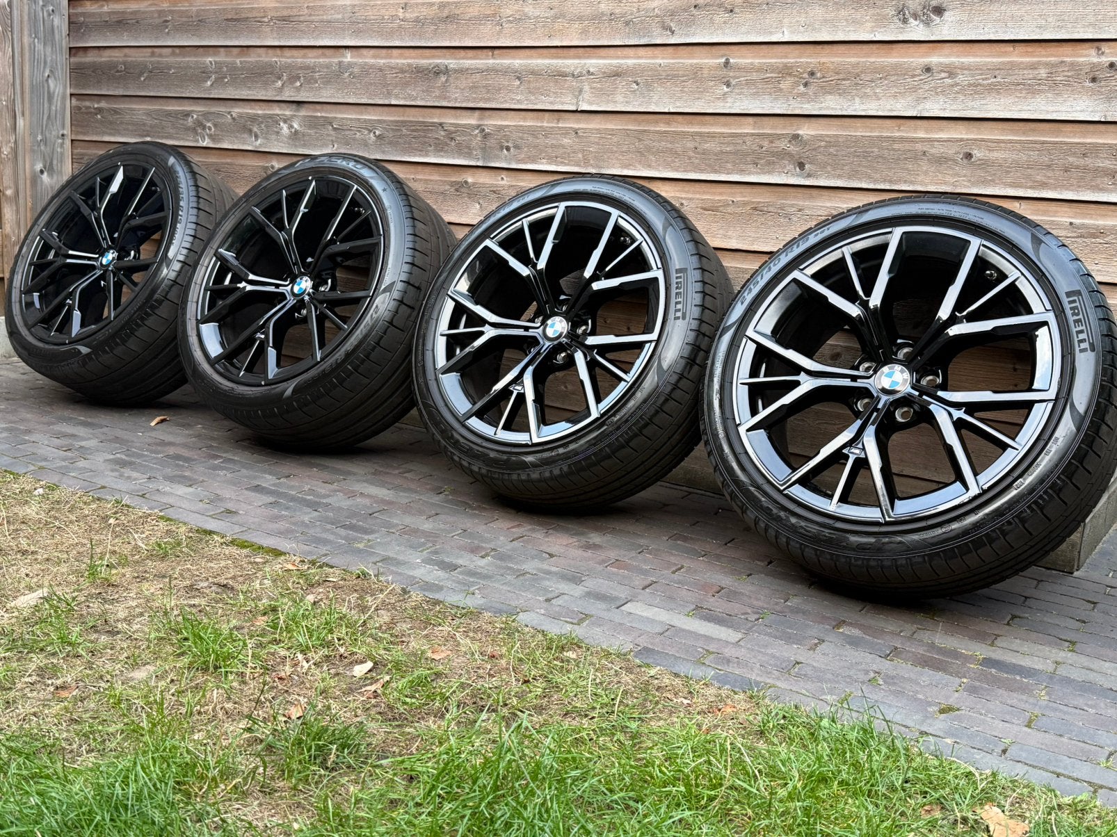 Orig BMW 5-serie Styling 845M 19 inch velgen + zomerbanden, Auto-onderdelen, Banden en Velgen, 19 inch, Gebruikt, 275 mm, Banden en Velgen