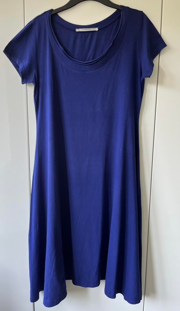 Prachtige kobaltblauwe jurk Cora Kemperman, maat XL, Kleding | Dames, Blauw, Maat 46/48 (XL) of groter, Ophalen of Verzenden, Zo goed als nieuw