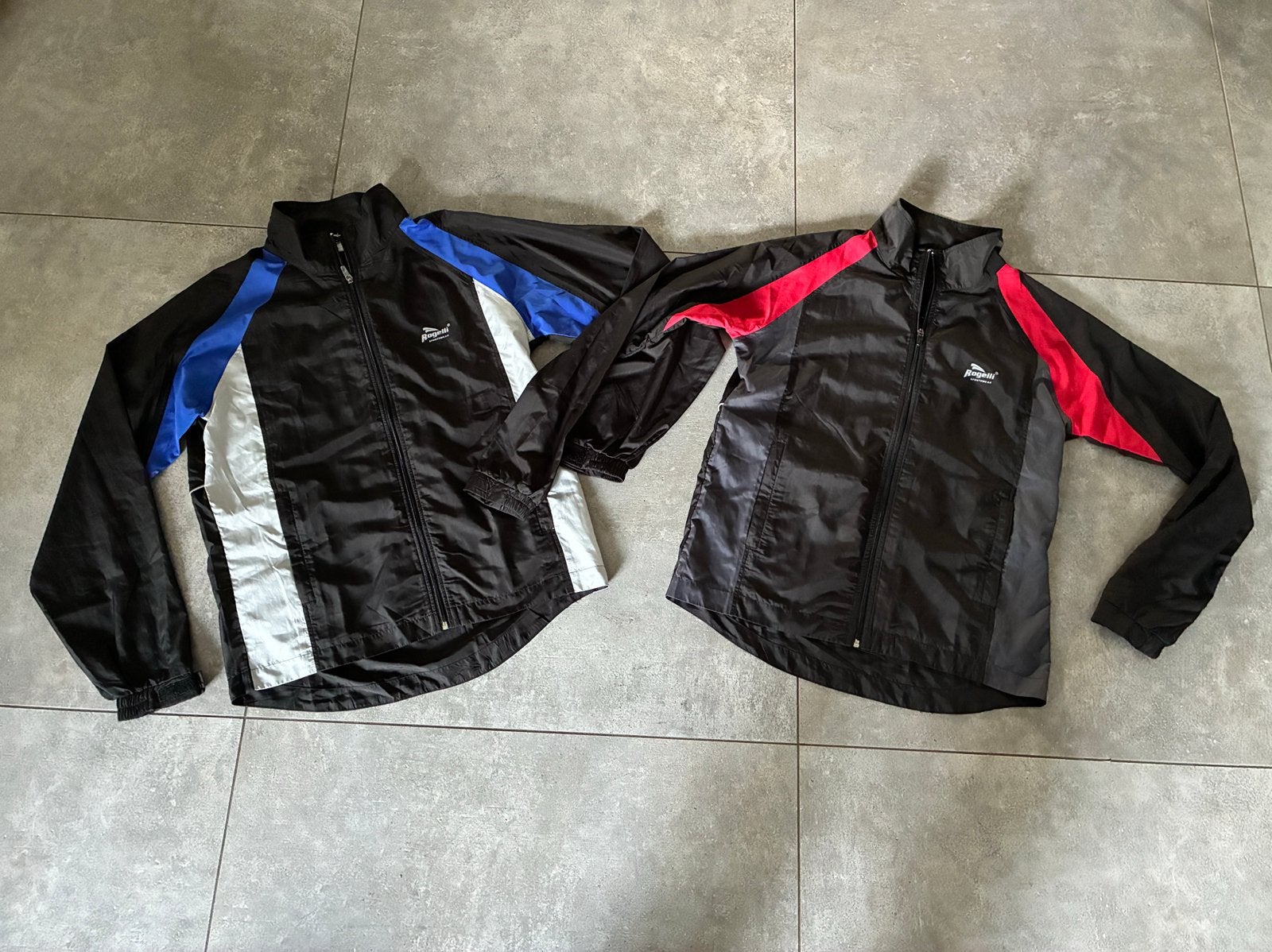 Rogelli fietsjack wielerjack sportjack sportjas L ZGAN 2x, Maat 52/54 (L), Zwart, Ophalen of Verzenden, Zo goed als nieuw