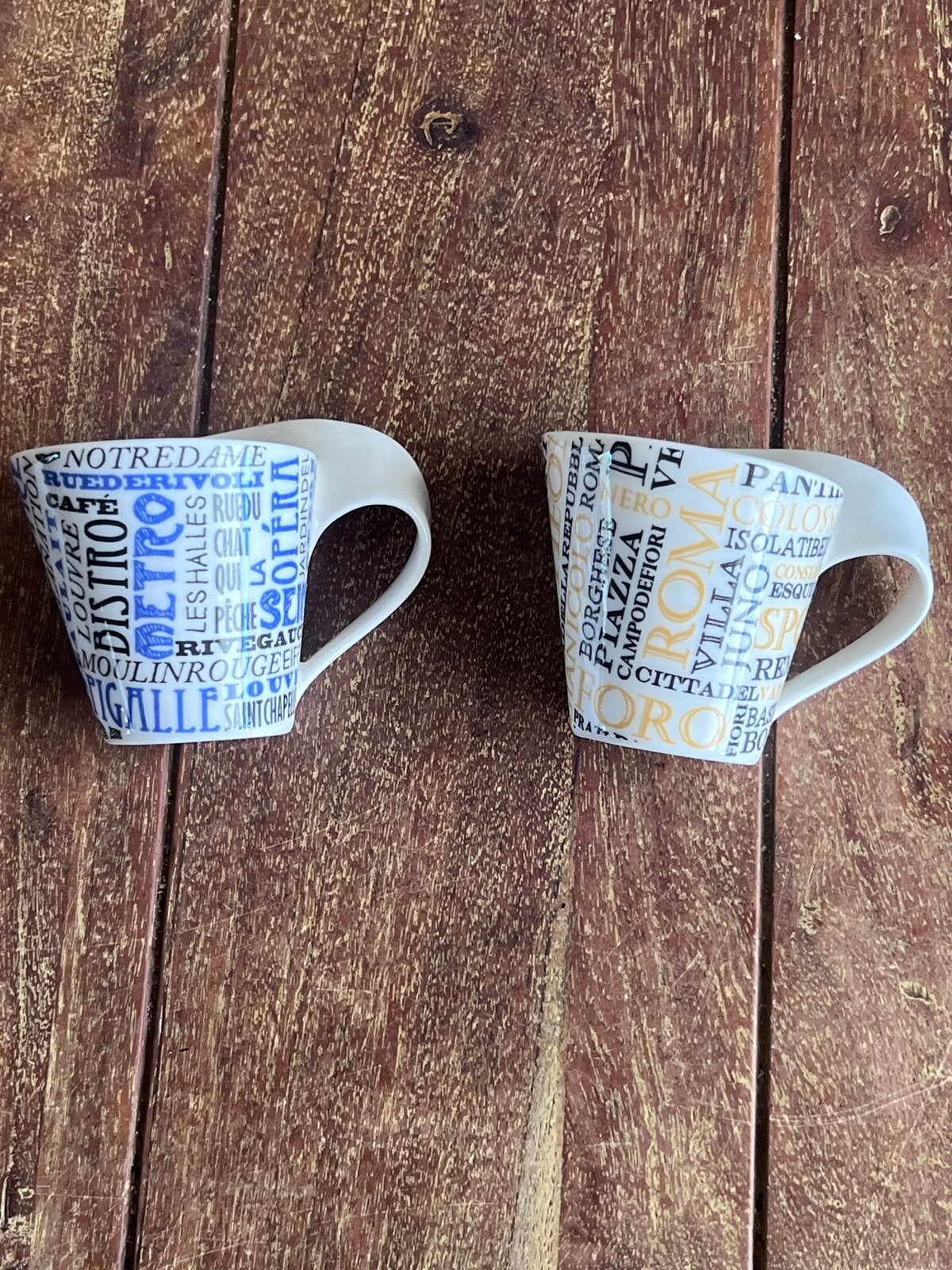 Villeroy & Boch espresso kopjes (klein) - Parijs en Rome, Villeroy & Boch, Nieuw, Ophalen of Verzenden, Overige stijlen