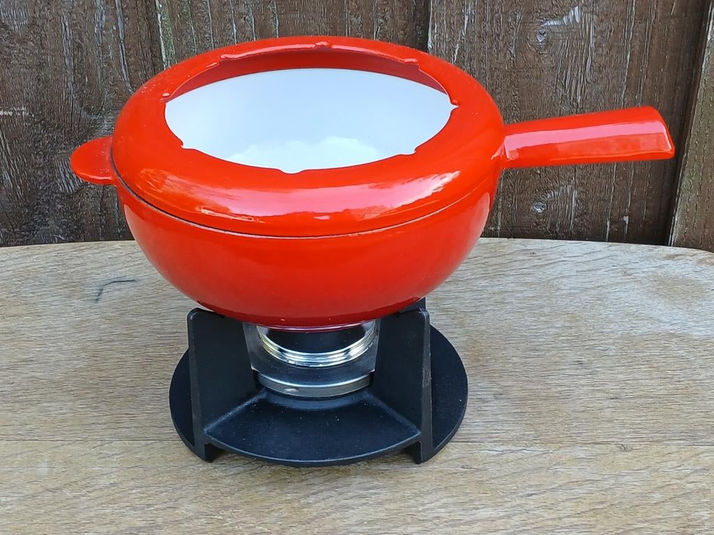 Le Creuset Fondueset - Rood Gietijzer, Ophalen of Verzenden