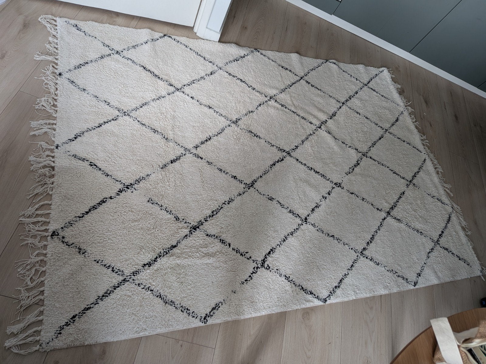 Vloerkleed katoen 190x135 cm - Zo goed als nieuw