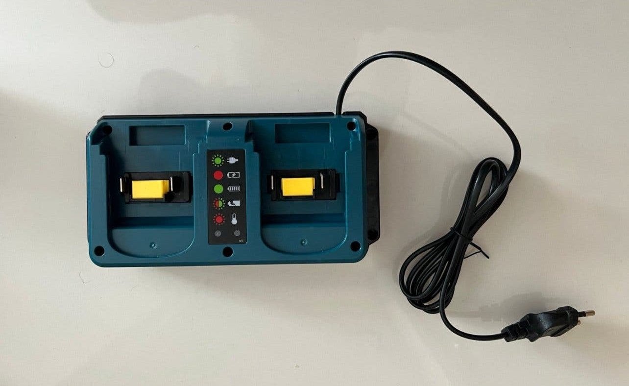 Dubbele Intelligente Snellader voor Makita 18V Li-ion Accu's