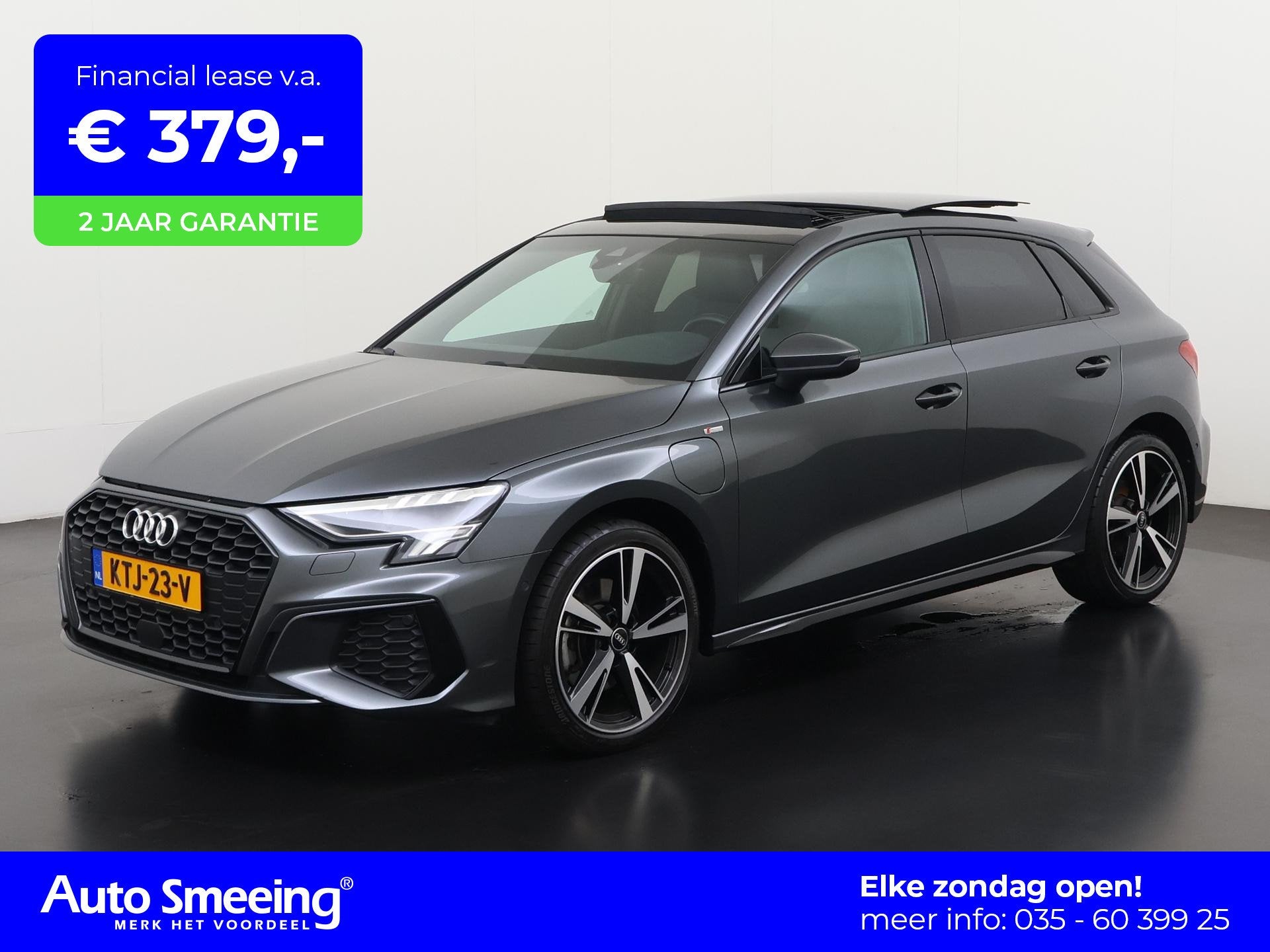 Audi A3 Sportback 40 TFSIe S Line | Panoramadak | Leder/Alca, Auto's, Stof, Gebruikt, 4 cilinders, Plug-in hybride