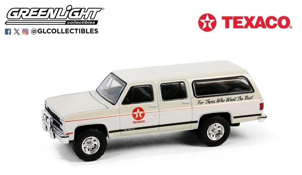 1990 Chevrolet Suburban van Greenlight 1/64 Texaco, Ophalen of Verzenden, Nieuw, Auto