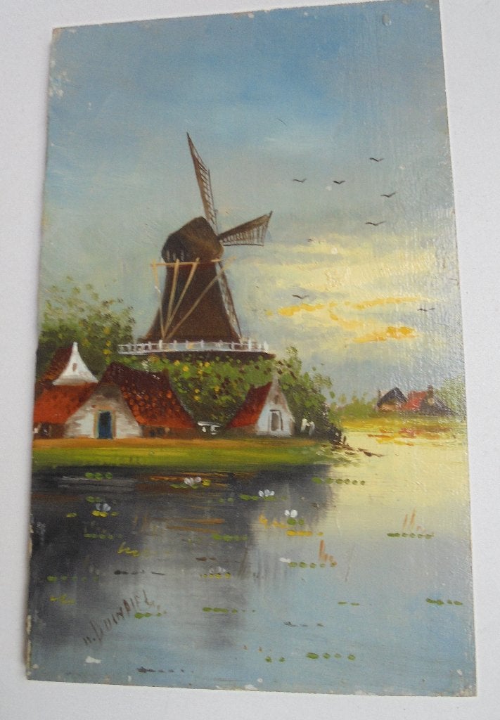 Paneeltje olieverf 2e helft 19e eeuw (Bke-37), Ophalen