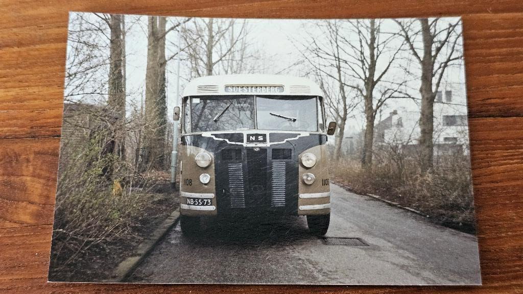 Foto BUS NBM Zeist 1108 NS Winschoten Museumbus, Verzamelen, Spoorwegen en Tramwegen, Verzenden, Gebruikt, Bus of Metro, Overige typen