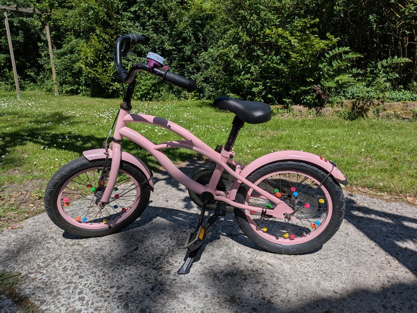 Leuke kinderfiets 14 inch, Ophalen, Gebruikt, Terugtraprem, Minder dan 16 inch
