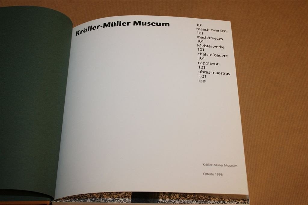 Kröller-Müller Museum — 101 Meesterwerken uit de Collectie, Ophalen of Verzenden, Zo goed als nieuw
