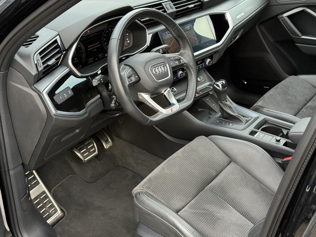Audi Q3 45 TFSI e S edition| Pano | SONOS | Keyless | elk. s, Auto's, Adaptive Cruise Control, Gebruikt, Alcantara, Zwart