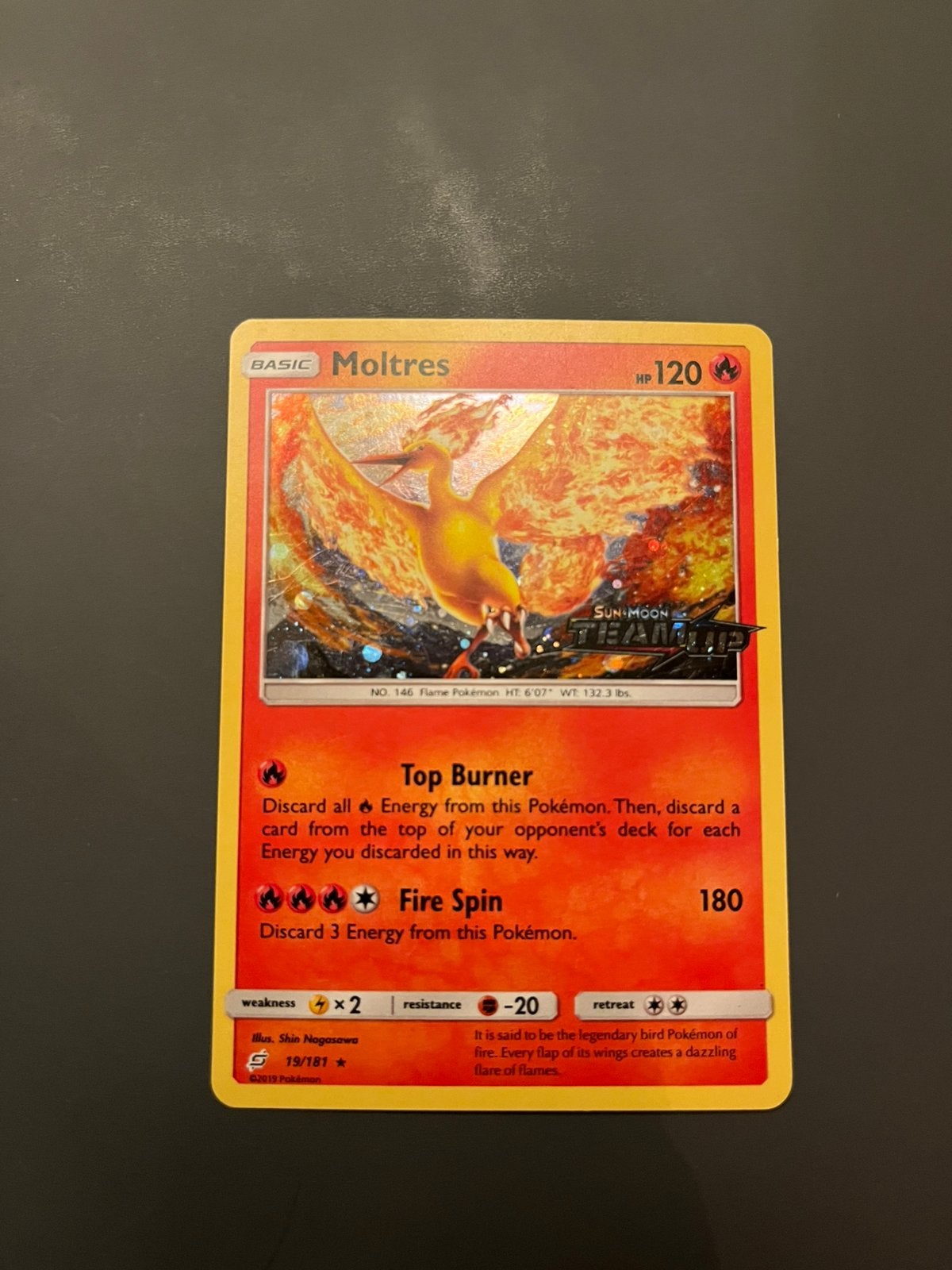 Moltres pokemonkaart, Ophalen of Verzenden, Zo goed als nieuw