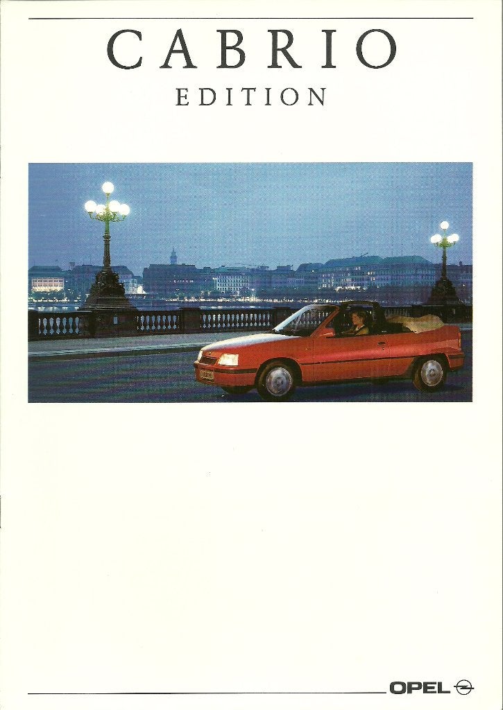 Opel Kadett cabriolet folder, Ophalen of Verzenden, Zo goed als nieuw, Opel