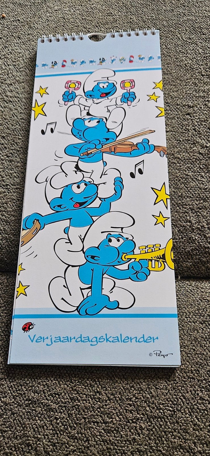 Smurfen verjaardagskalender, Diversen, Kalenders, Ophalen of Verzenden, Maandkalender, Nieuw