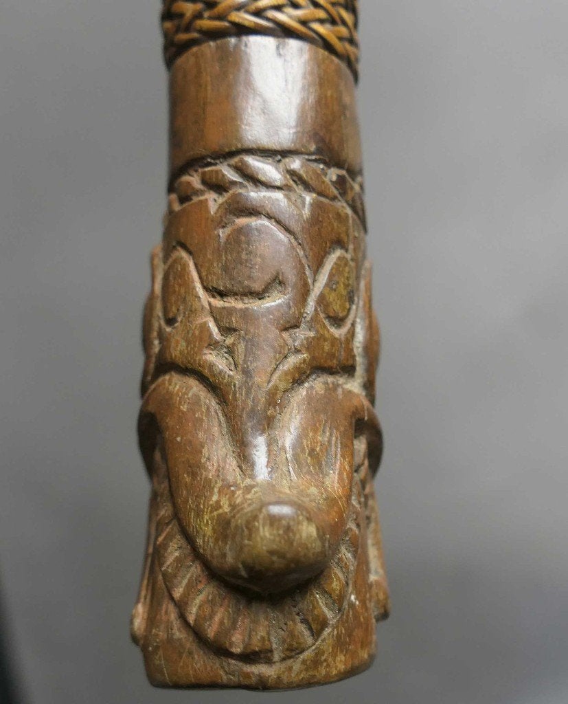 Tribal Dayak Zwaard MU2 Mandau Borneo koppensnellers wapen, Ophalen of Verzenden
