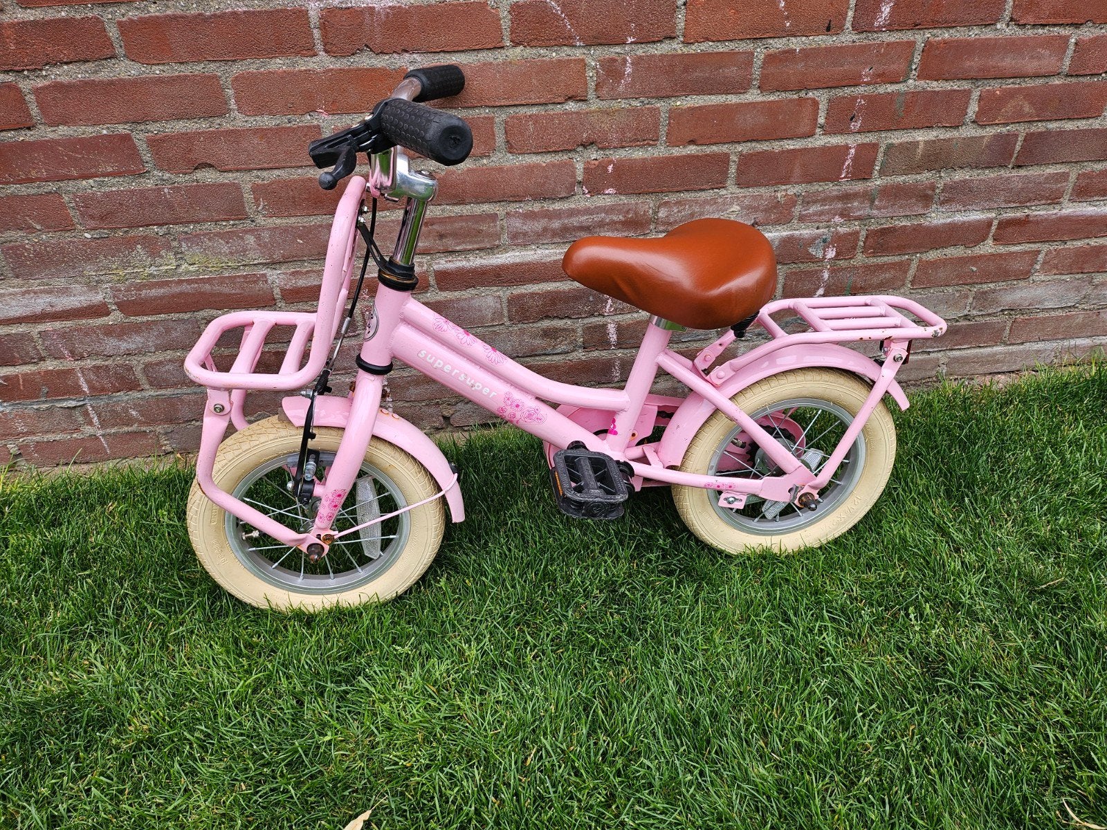 Roze Kinderfiets 12 inch, Ophalen