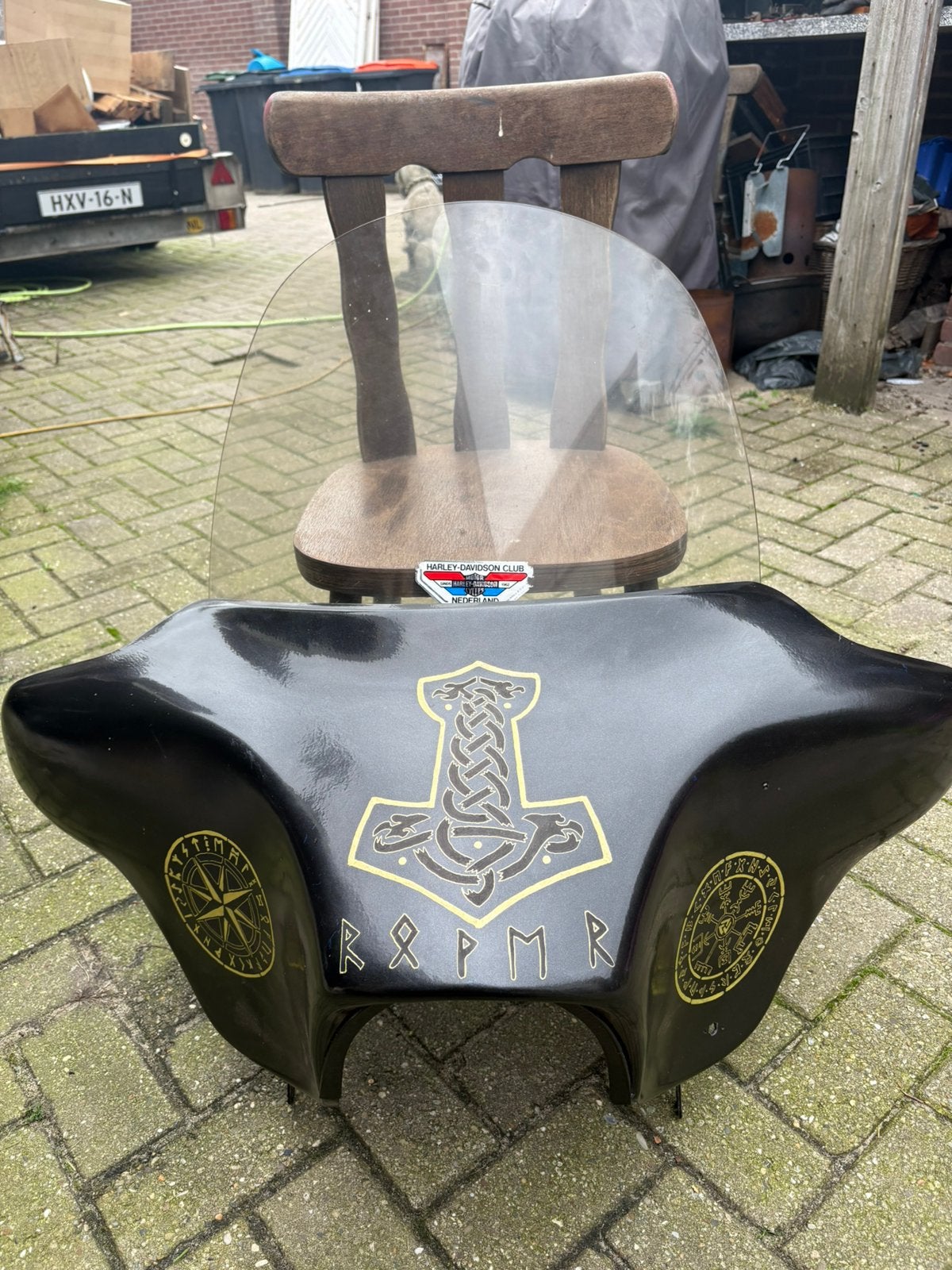 Batwing voor shovel, Ophalen, Gebruikt