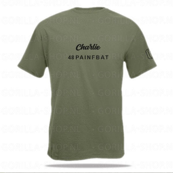 48 PAINFBAT C-cie t-shirt, Ophalen of Verzenden, Landmacht, Nederland, Kleding of Schoenen