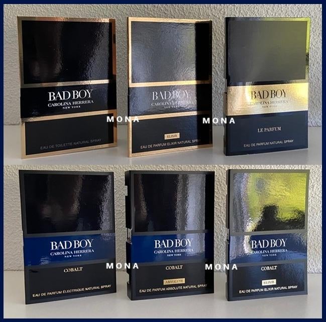 Bad Boy set 6 parfum samples proefjes testers monsters, Verzenden, Nieuw