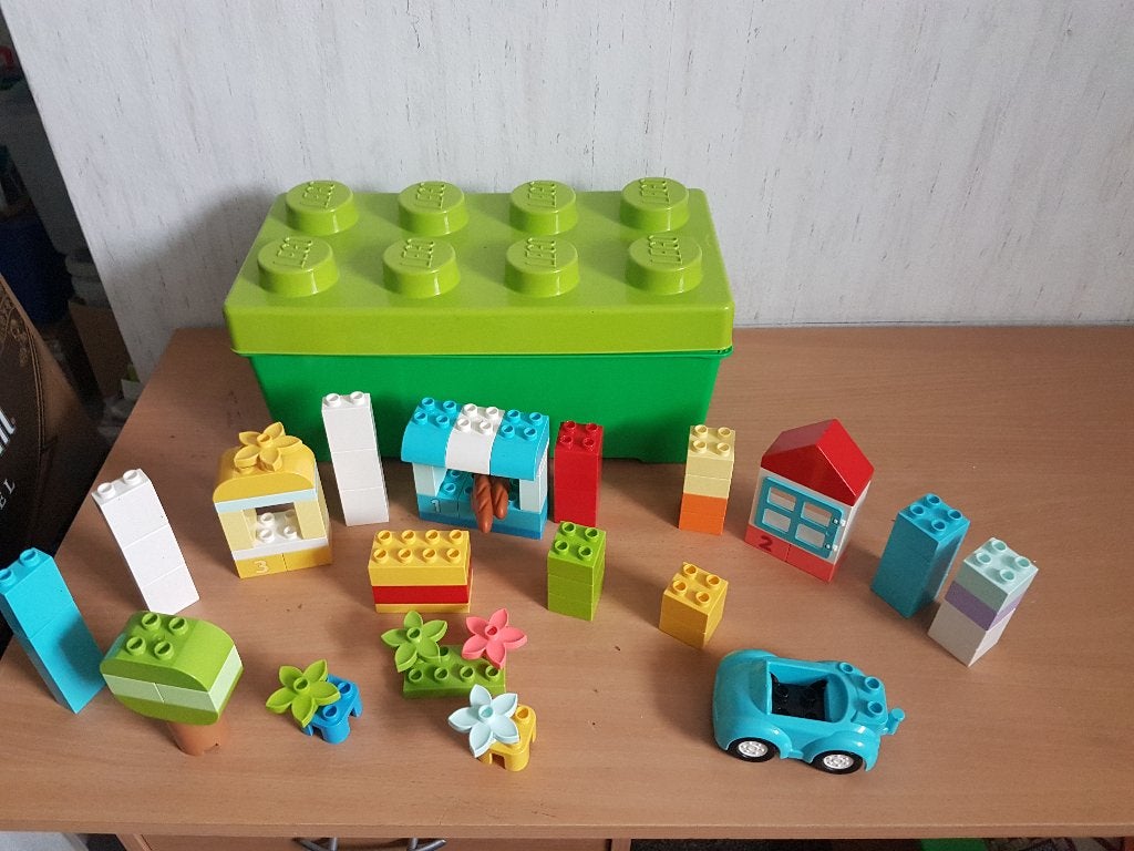 duplo 2 dozen groen rose met inhoud, Ophalen of Verzenden, Zo goed als nieuw, Duplo