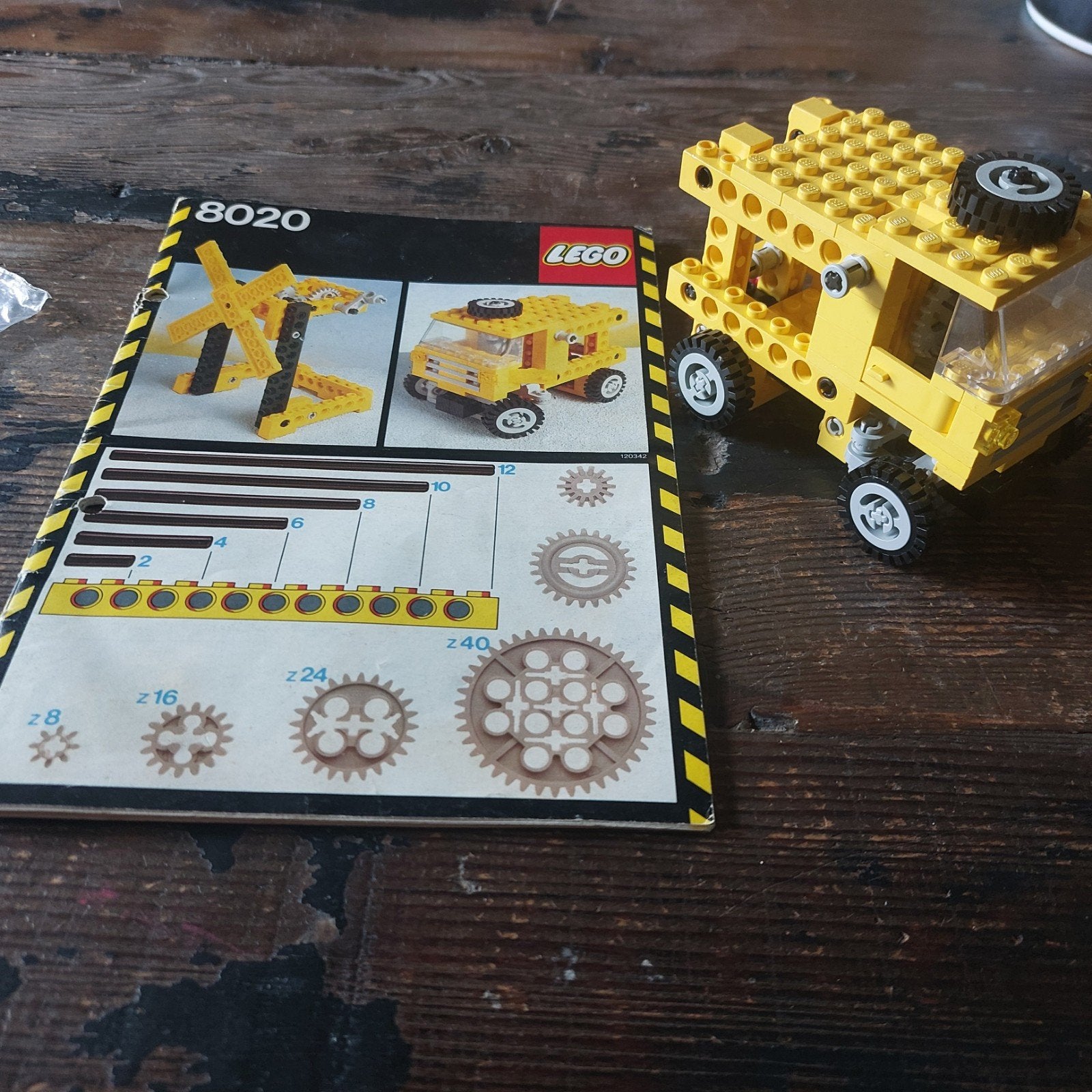 Lego Technic 8020 4-in-1 set met instructies, Gebruikt, Lego, Compleet, Ophalen of Verzenden