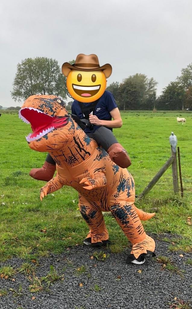 Opblaasbaar Feestpak Dino/Dinosaurus T-Rex, Kleding | Heren, Carnavalskleding en Feestkleding, Ophalen of Verzenden, Nieuw, Carnaval