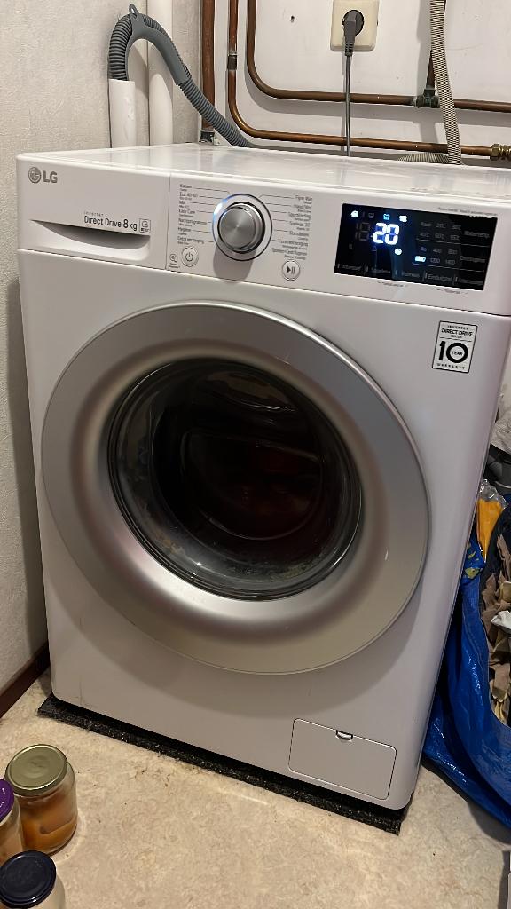 GRATIS LG 8kg Inverter direct drive wasmachine, AI DD, Ophalen, 1200 tot 1600 toeren, 8 tot 10 kg, Zo goed als nieuw