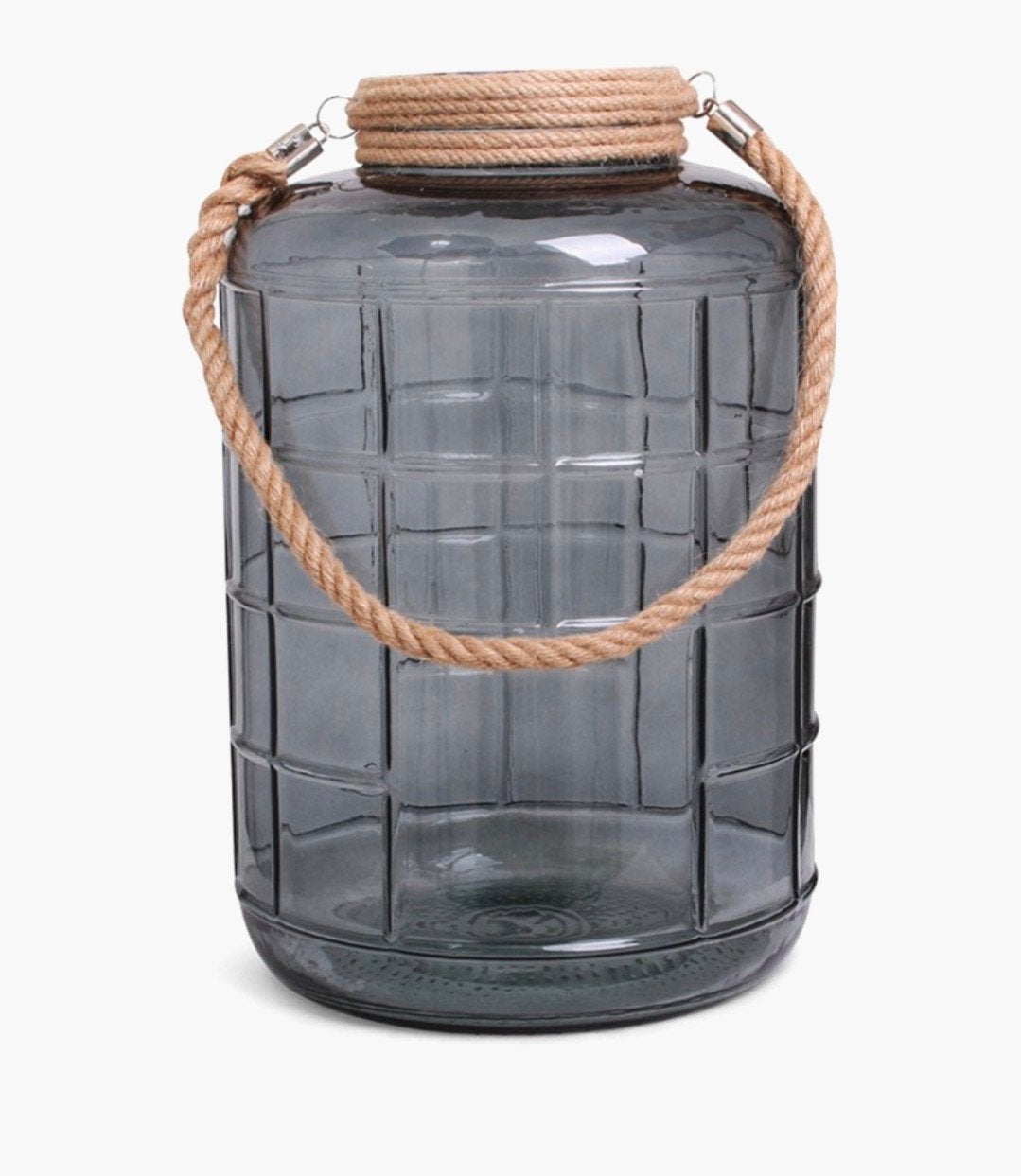 Senza Glazen Pot XL Grijs Transparant - 40 cm, Ophalen, Geschikt voor buiten, Glas, 40 cm