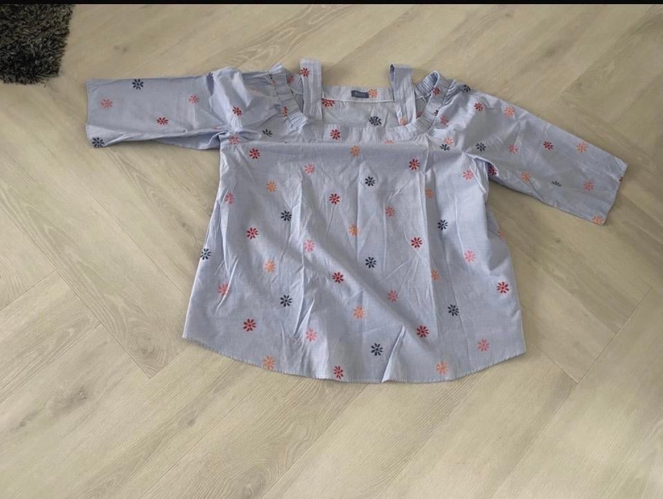 Zomerse tuniek/blouse van Samoon met bloemenprint, Kleding | Dames, Ophalen of Verzenden, Zo goed als nieuw, Maat 46/48 (XL) of groter