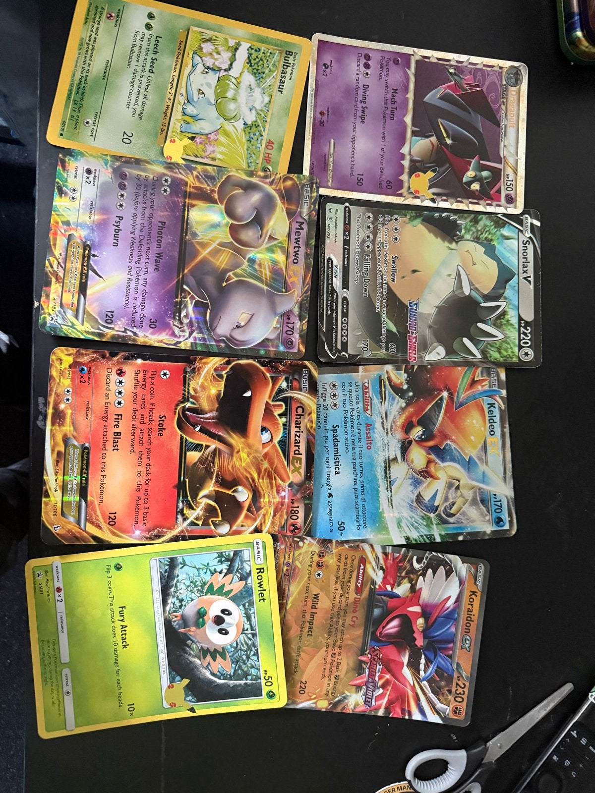 Pokémon kaarten: Charizard EX, Mewtwo V, Snorlax V en meer!, Ophalen of Verzenden, Gebruikt, Meerdere kaarten