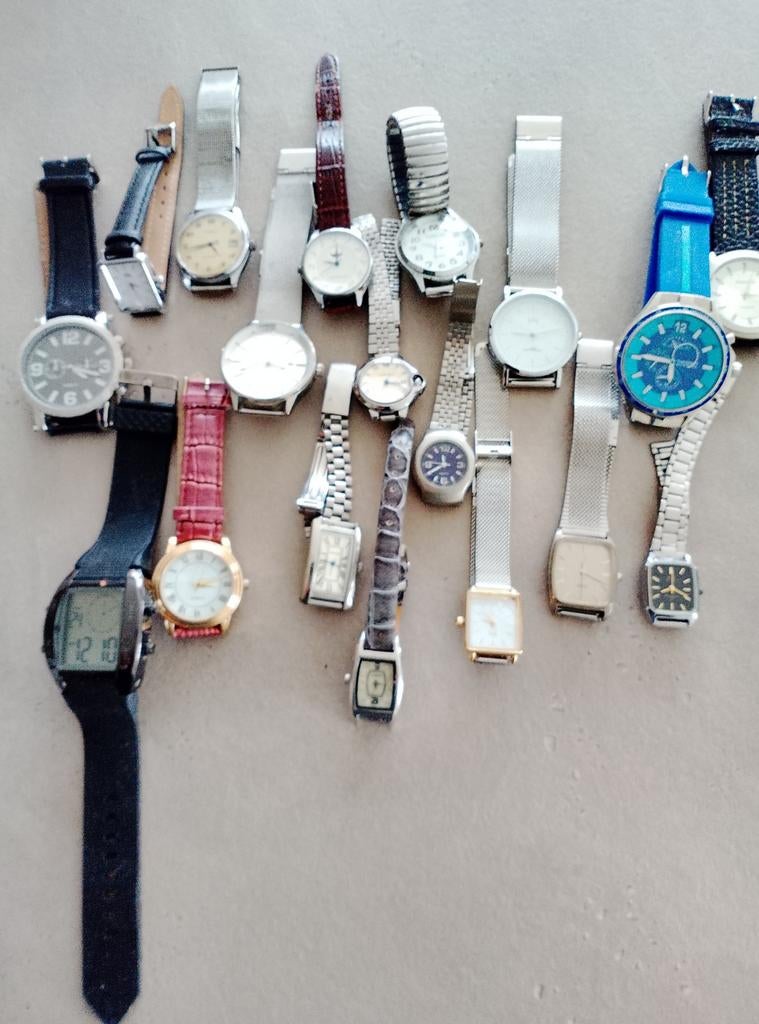 Diverse collectie horloges - Polshorloges en meer, Ophalen of Verzenden