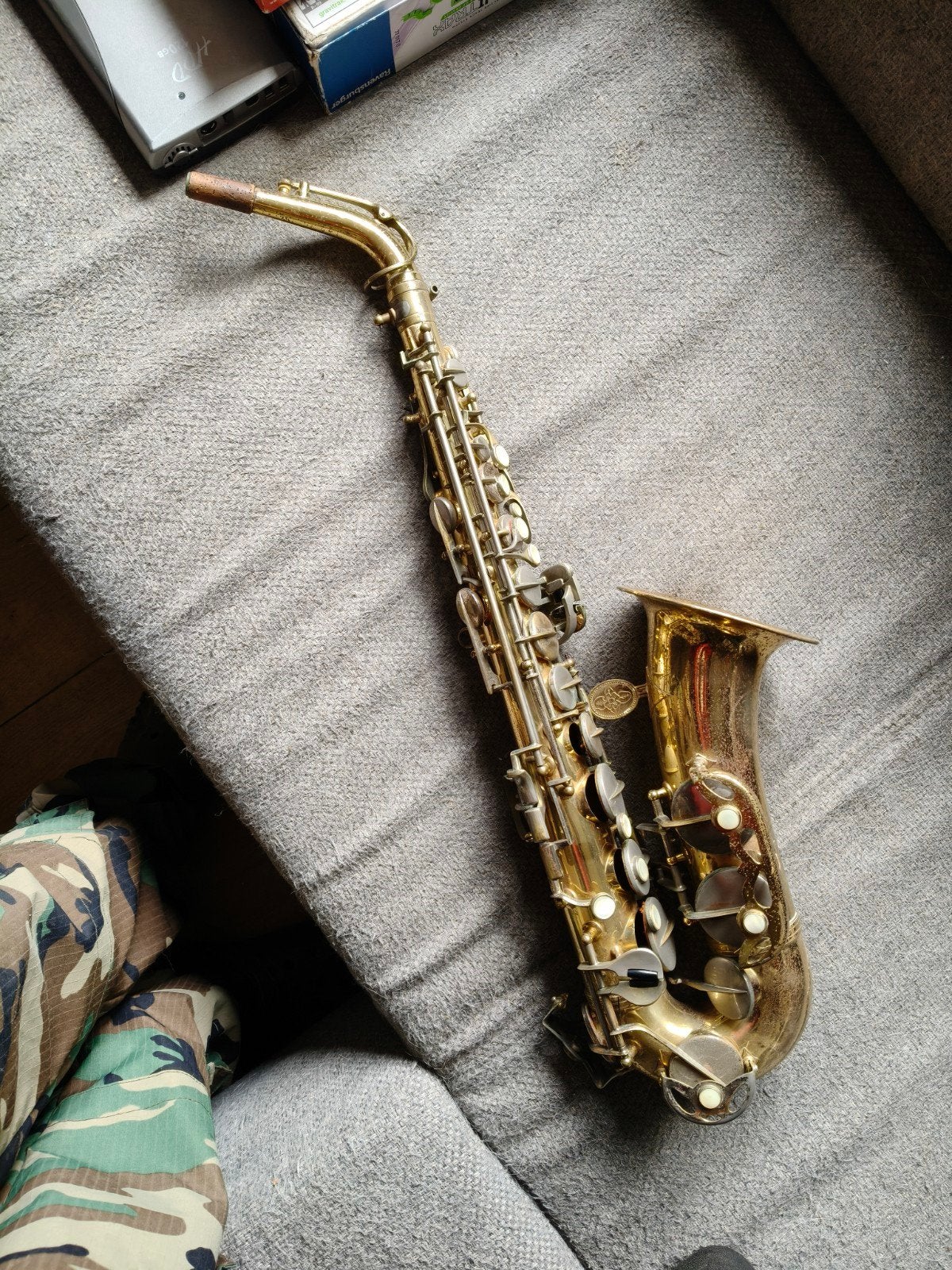 Vintage Evette Schaeffer Saxofoon - Reparatie Nodig, Ophalen of Verzenden, Gebruikt, Overige typen, Met koffer