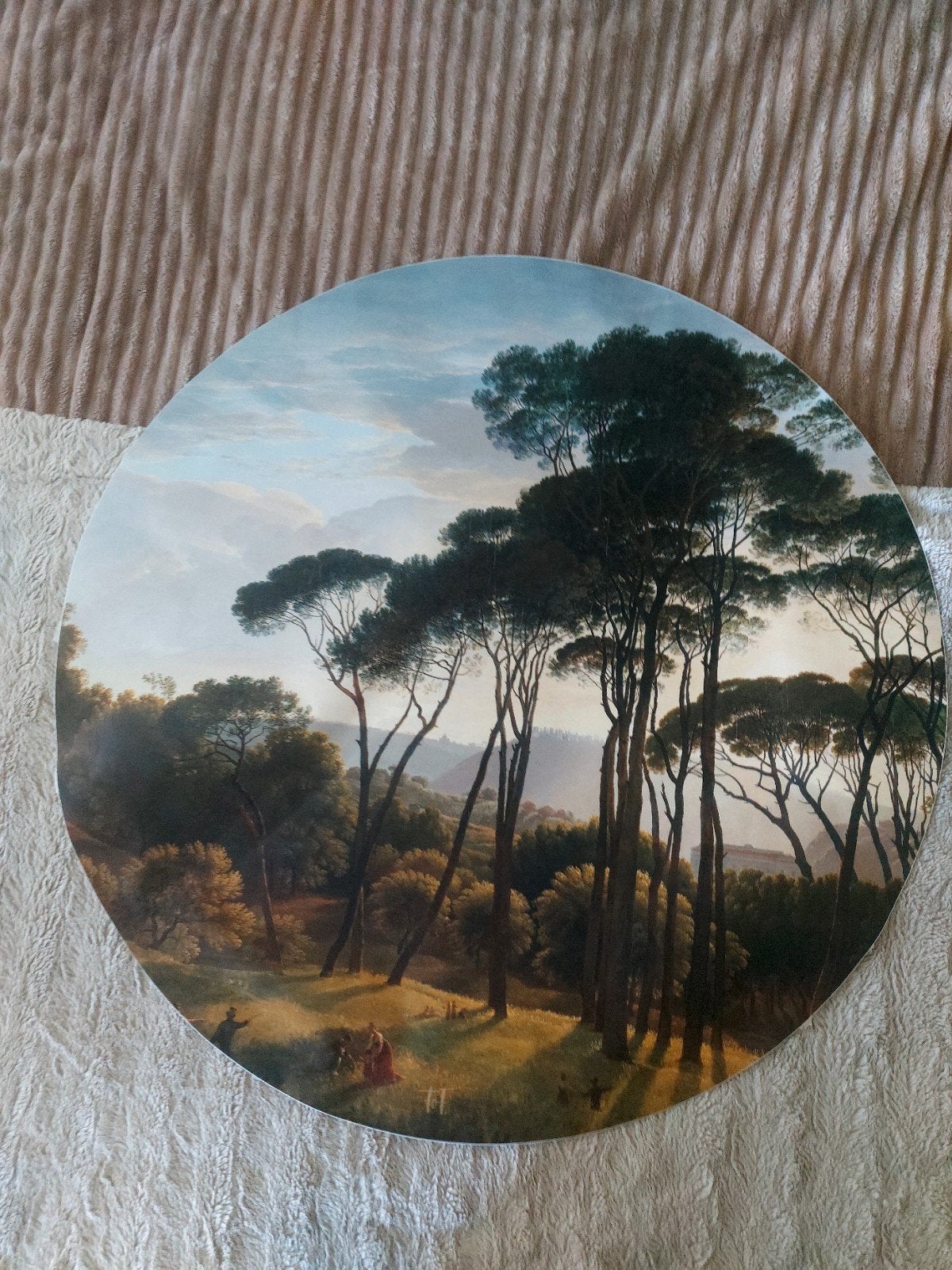 ronde poster bomen schilderij, Huis en Inrichting, Woonaccessoires | Schilderijen, Tekeningen en Foto's, Ophalen, Schilderij