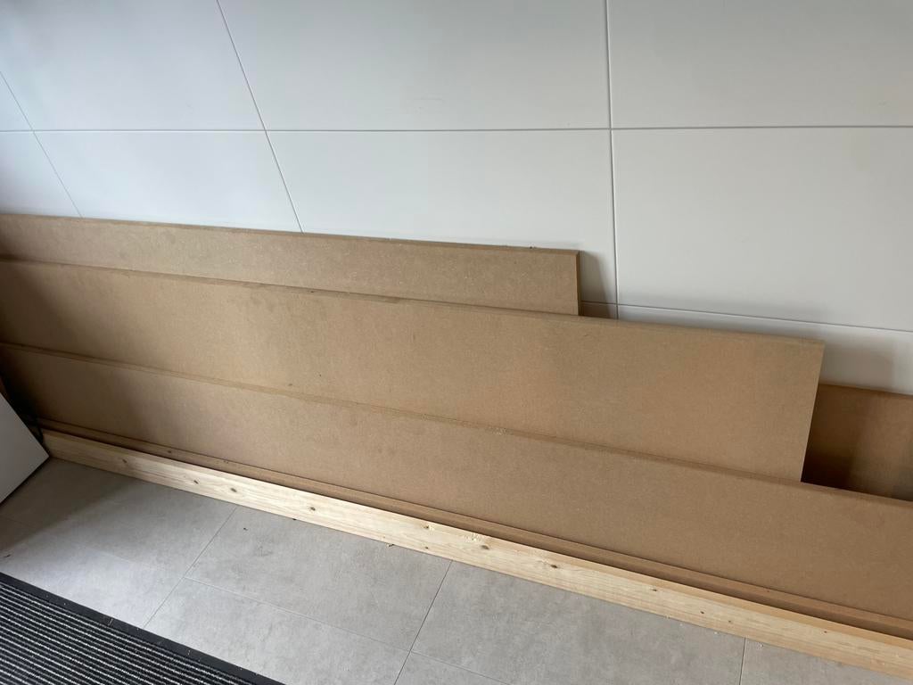 MDF 18mm diverse stukken, Doe-het-zelf en Verbouw, Platen en Panelen, Ophalen, Zo goed als nieuw, Overige materialen, Minder dan 20 mm