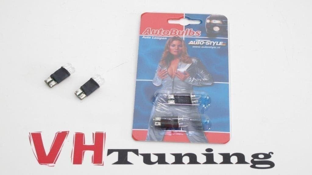 Autostyle EU 0185B LED T10 schakelbare Wit-Blauw of Wit-Rood, Ophalen of Verzenden