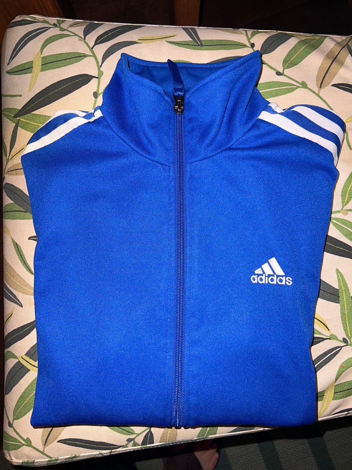 Vintage Adidas ClimaLite Track Jacket Blue 3-Stripes Size M, Verzenden, Zo goed als nieuw, Adidas