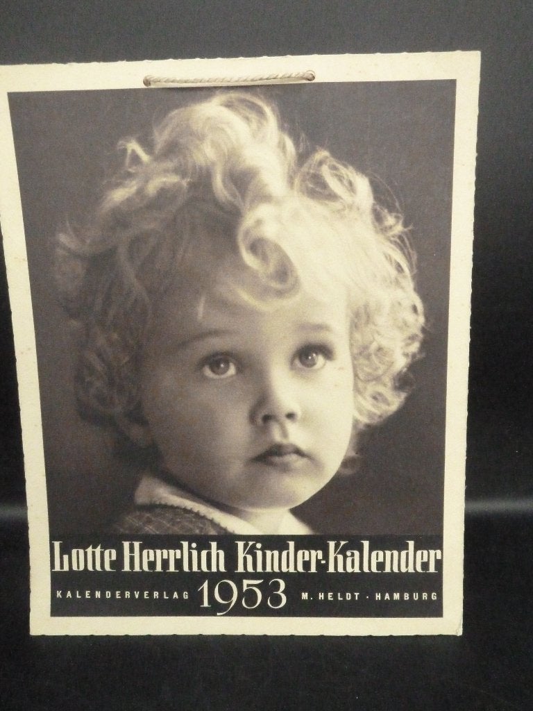 Vintage kalender 1953 met kinderplaten van Lotte Herrlich, Ophalen of Verzenden, Maandkalender, Nieuw