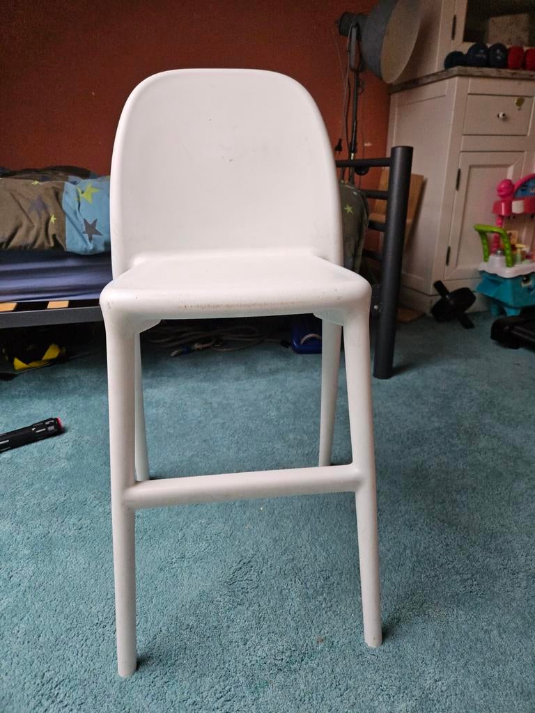 Kinderstoel ikea, Huis en Inrichting, Stoelen, Ophalen, Kunststof, Gebruikt, Wit
