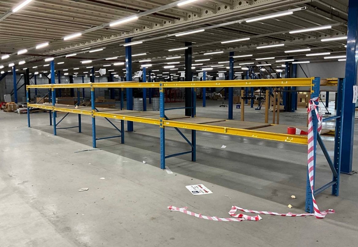 Opslag stelling  11.3m lang rek kast rekwisieten berging ️, Ophalen of Verzenden, Gebruikt, Overige typen
