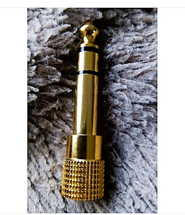Jack Adapter 6,35mm Male naar 3,5mm Female - Verguld, Audio, Tv en Foto, Koptelefoons, Overige merken, Overige typen, Ophalen of Verzenden