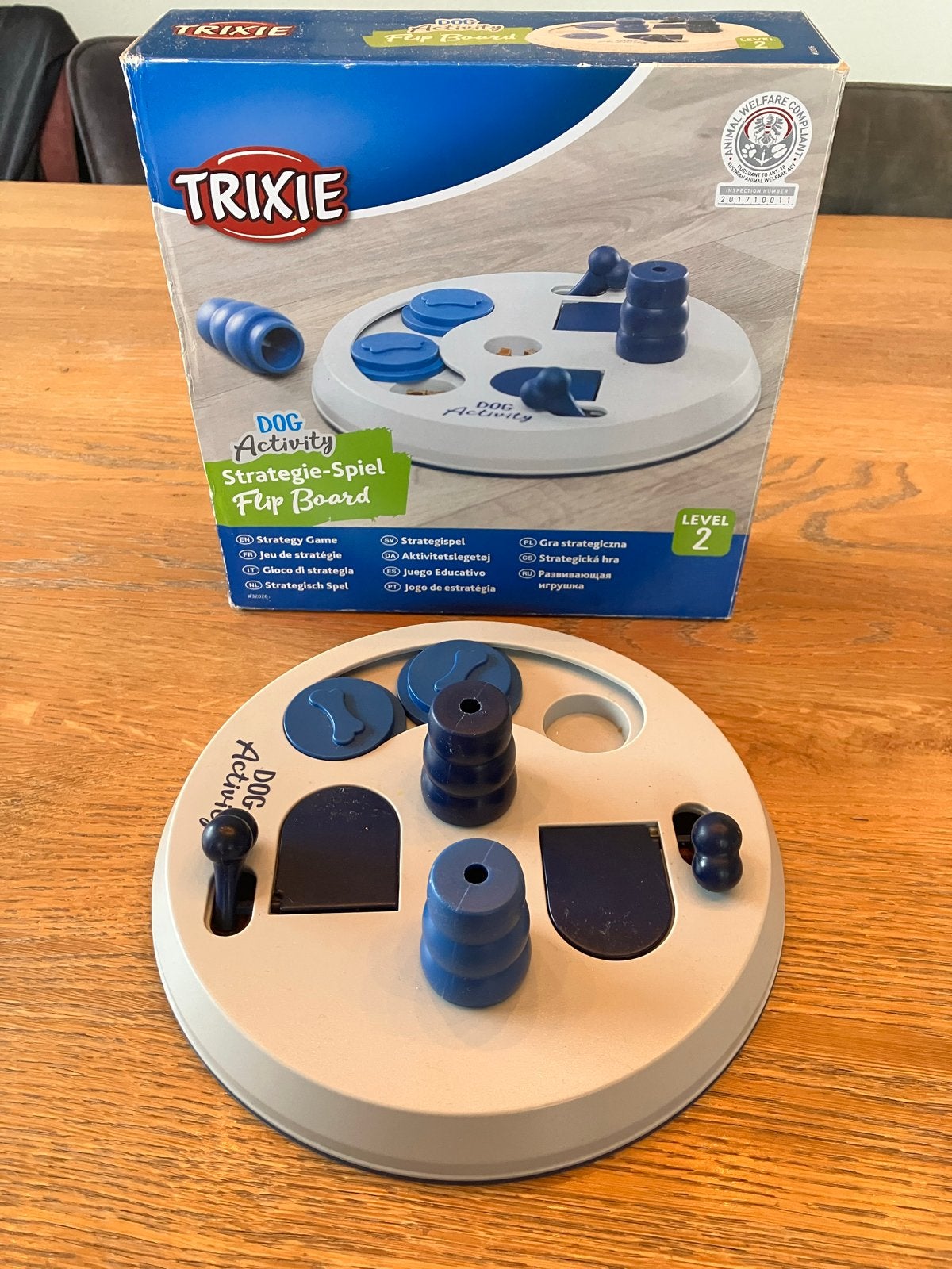 Dog activity flip board hersentraining hond, Ophalen of Verzenden, Gebruikt, Intelligentiespeelgoed, Trixie