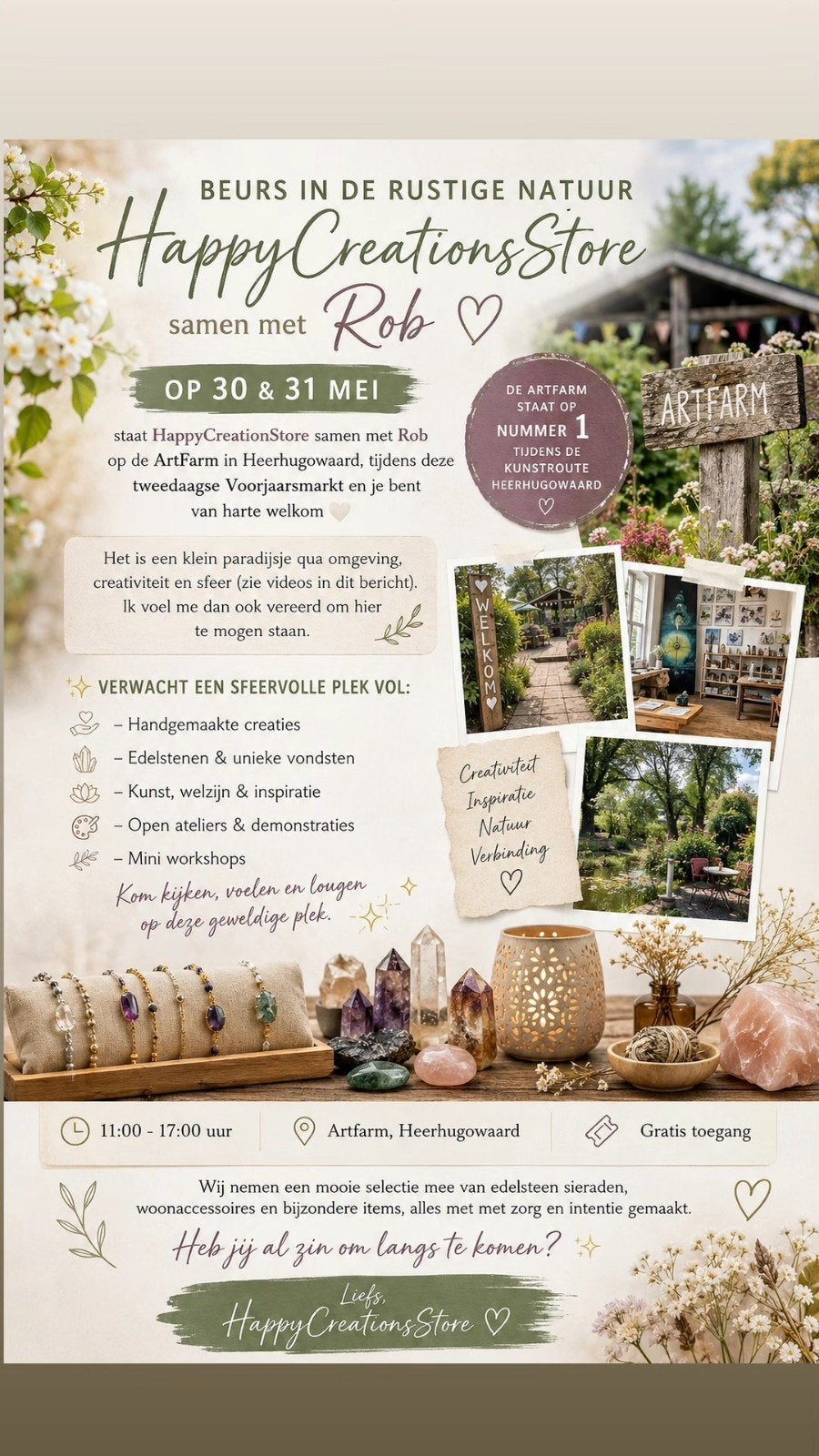 VANDAAG&MORGEN: Voorjaarsmarkt – ArtFarm Heerhugowaard, Tickets en Kaartjes, Eén persoon
