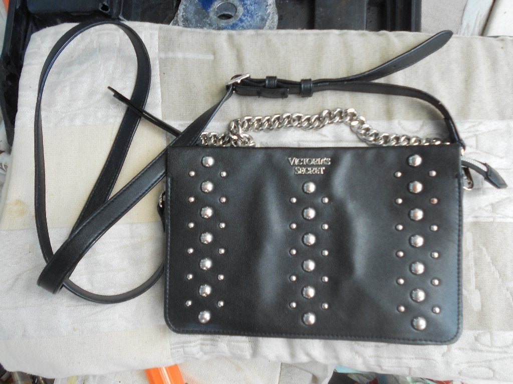 Victoria secret damestas schoudertas klein mod.22X15x5cm, Ophalen, Zo goed als nieuw, Zwart, Schoudertasje