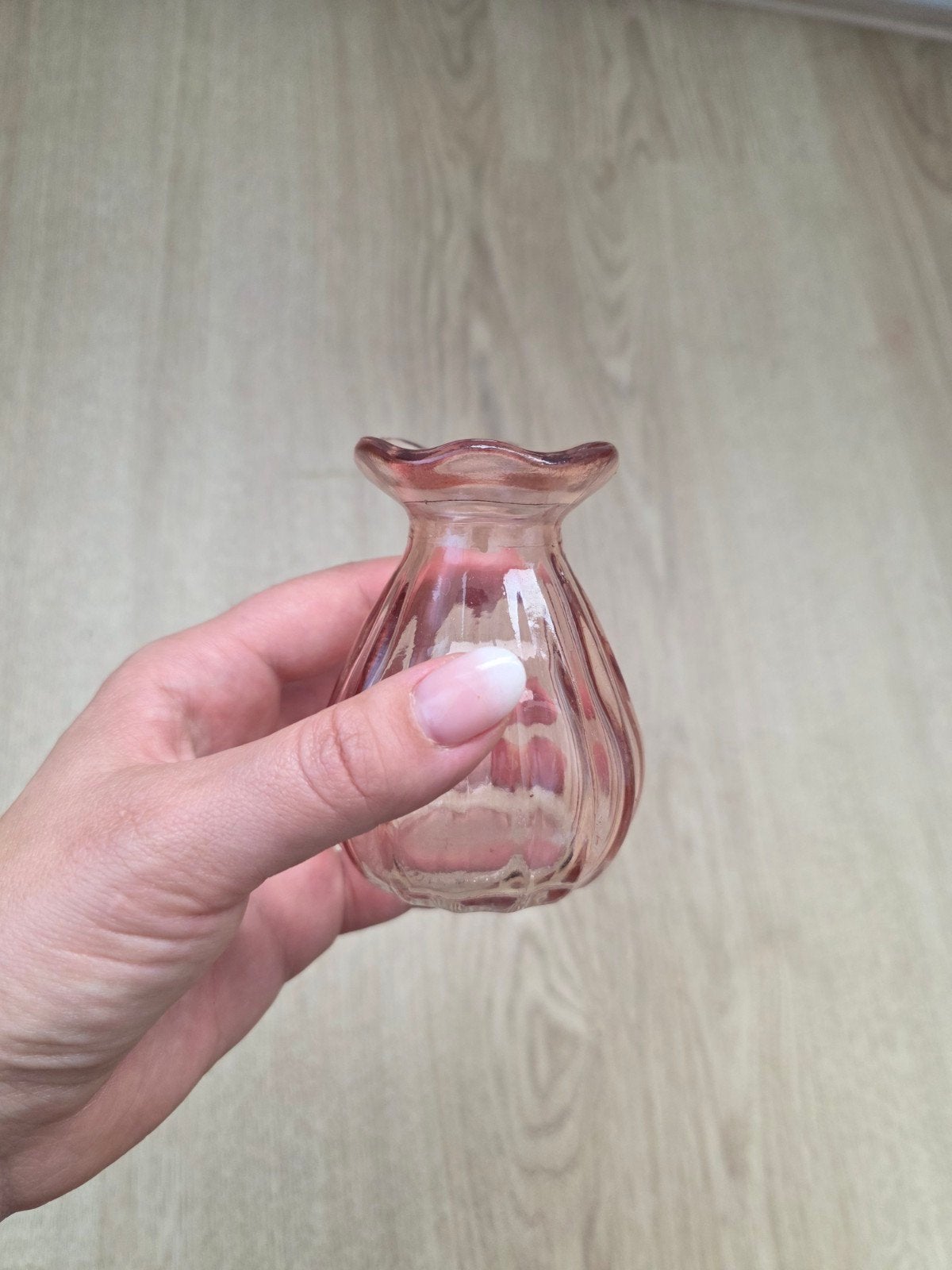 20 roze vaasjes (bruiloft decoratie), Ophalen