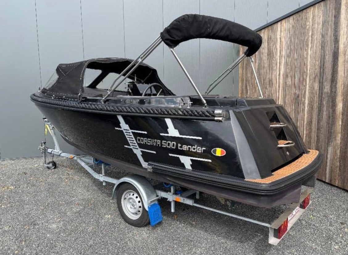 Zeer nette Corsiva 500 tender + 20 pk Honda, Ophalen, Tender, Zo goed als nieuw, Rondzit
