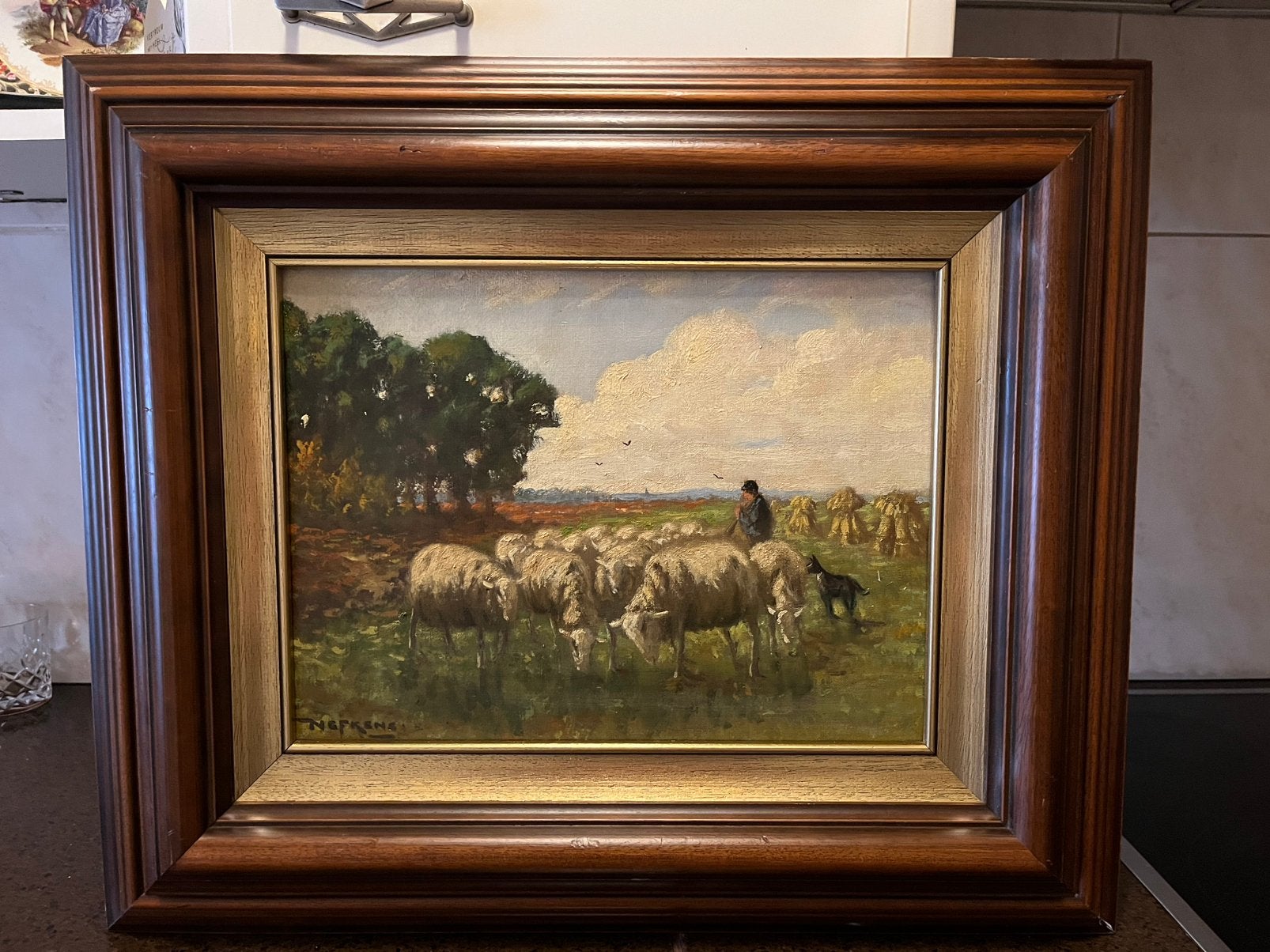 Hollands school Martinus Josephus Nefkens, Antiek en Kunst, Kunst | Schilderijen | Klassiek, Ophalen