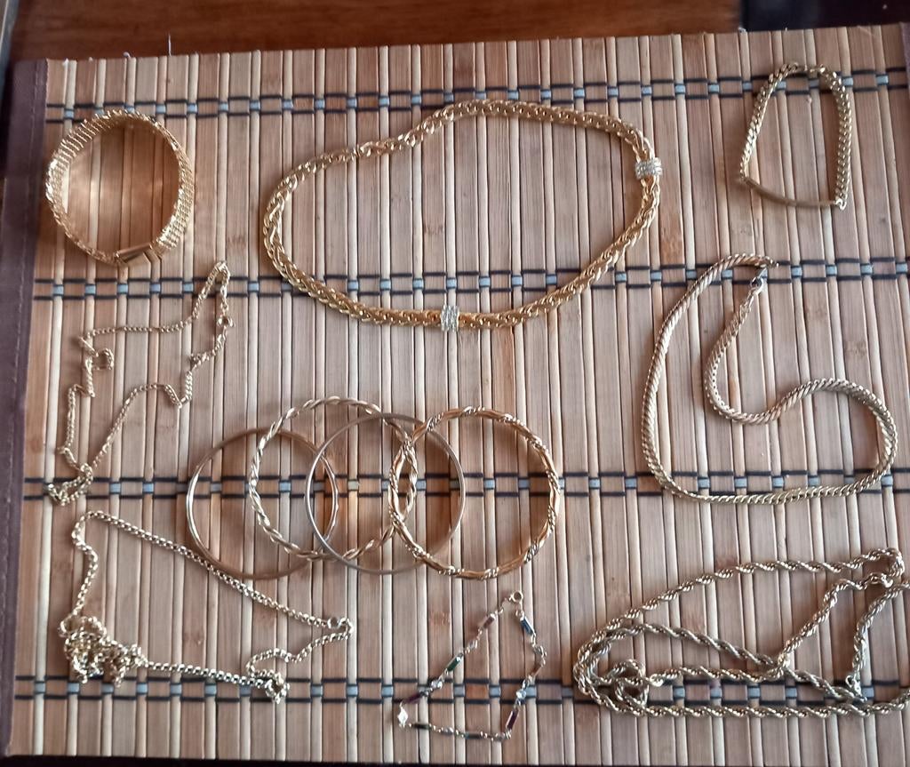 Div. Goudkleurige sieraden (doublé), Sieraden, Tassen en Uiterlijk, Kettingen, Ophalen of Verzenden, Goud, Overige materialen