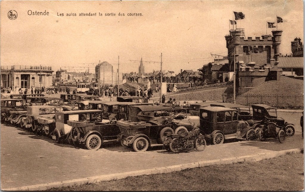 Oostende België - 12 antieke postkaarten III, Verzamelen, Ophalen of Verzenden, 1920 tot 1940, Gelopen, West-Vlaanderen