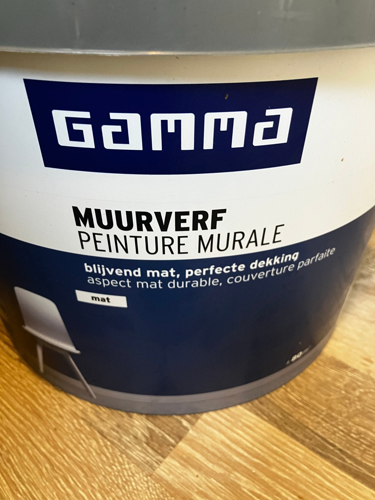 Nieuwe Gamma roomwit Muurverf Oatmeal Mat 10 Liter, Wit, Nieuw, Ophalen of Verzenden, Verf