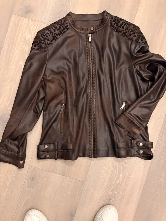 Soepel vallend blouse/jasje van Eva Kayan, maat 44, Ophalen of Verzenden, Zo goed als nieuw, Maat 42/44 (L), Bruin