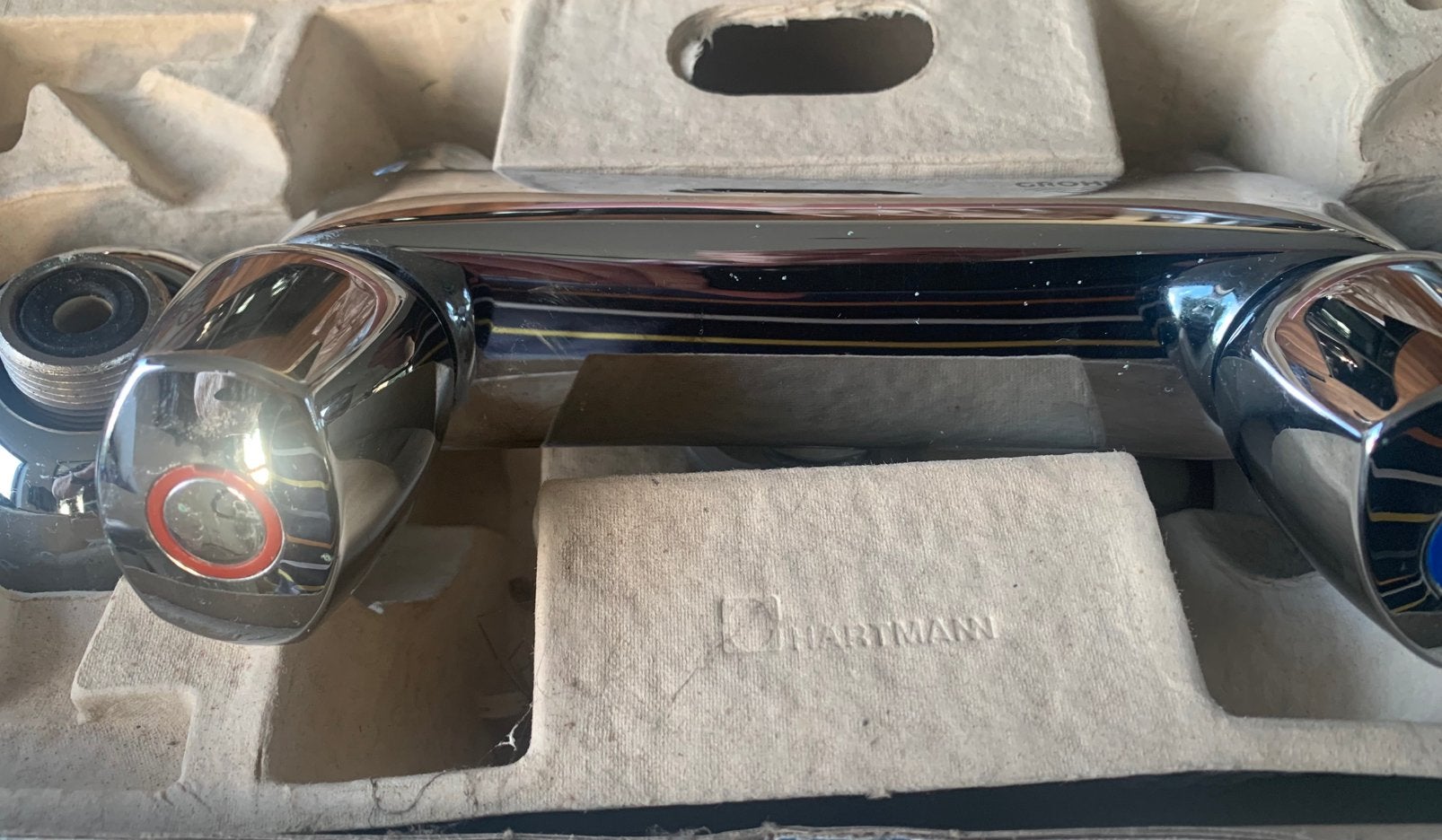 Twee stuks Grohe douchekranen, Ophalen, Gebruikt, Chroom, Douche